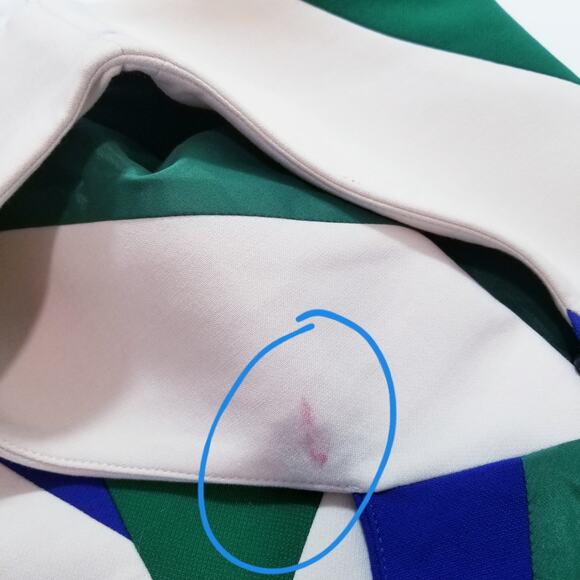 Karen Millen Color Block Sheath Dress New with FLAWS Stains - Picture 10 of 16